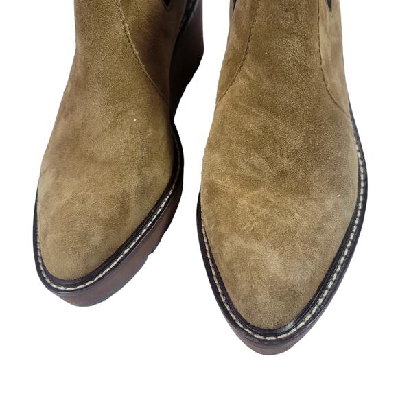 Cecelia New York Gemma Slip On Low Wedge Ankle Boots Nutella sz 7.5  NEW w/o box - Picture 7 of 10